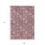 Tapis rosé 9 pi x 12 pi rose et mauve lavable à l'intérieur
