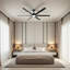 Ventilateur de plafond moderne en aluminium à 6 pales avec lumière DEL 3 couleurs, moteur à courant continu réversible à 6 vitesses et télécommande-1029264710-1029264709