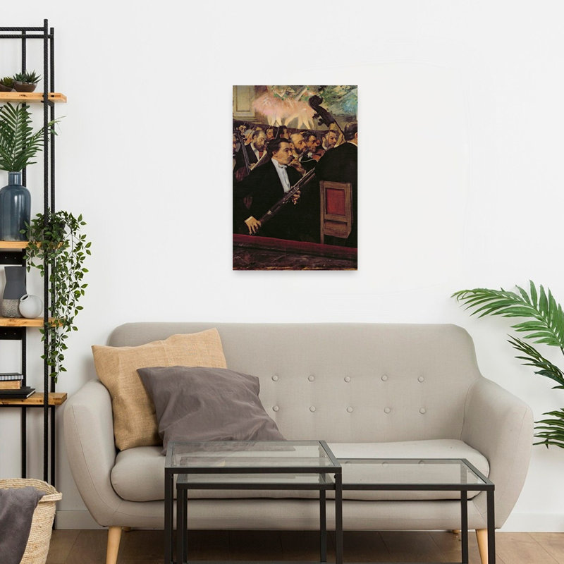The Opera Orchestra, C.1870 Impressionist Abstract Contemporary City Architecture Wall Art Print, 60.96cm H x 40.64cm W