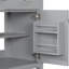 Meuble-lavabo de 60 po avec deux meubles-lavabos, lavabos en céramique et fermeture en douceur - Élément sophistiqué moderne en gris, option de tablettes réglables-1702503130