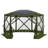 ECR4Kids Lightspeed Outdoors Pop-Up 6-Sided Screen Shelter, Camping Gazebo, Green