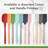 Tovolo Flex-Core Spatula Wood Handle Pink Sorbet