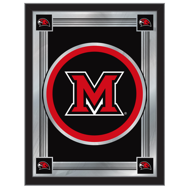 NCAA Logo Mirror, impression encadrée, Miami Of Ohio