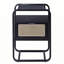 Table d'appoint noire avec plateau en verre