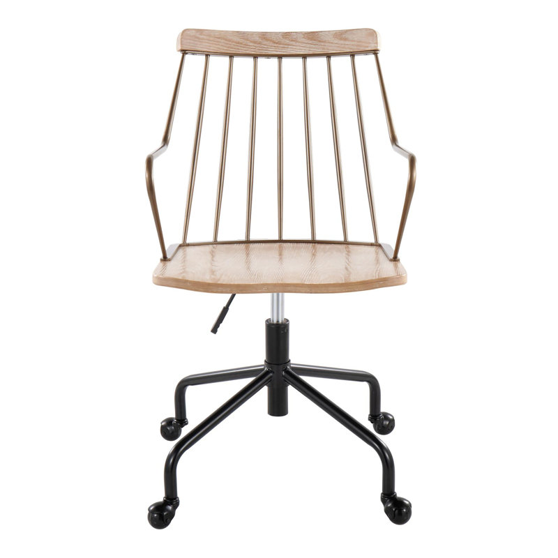 Task Chair, Antique Copper Metal