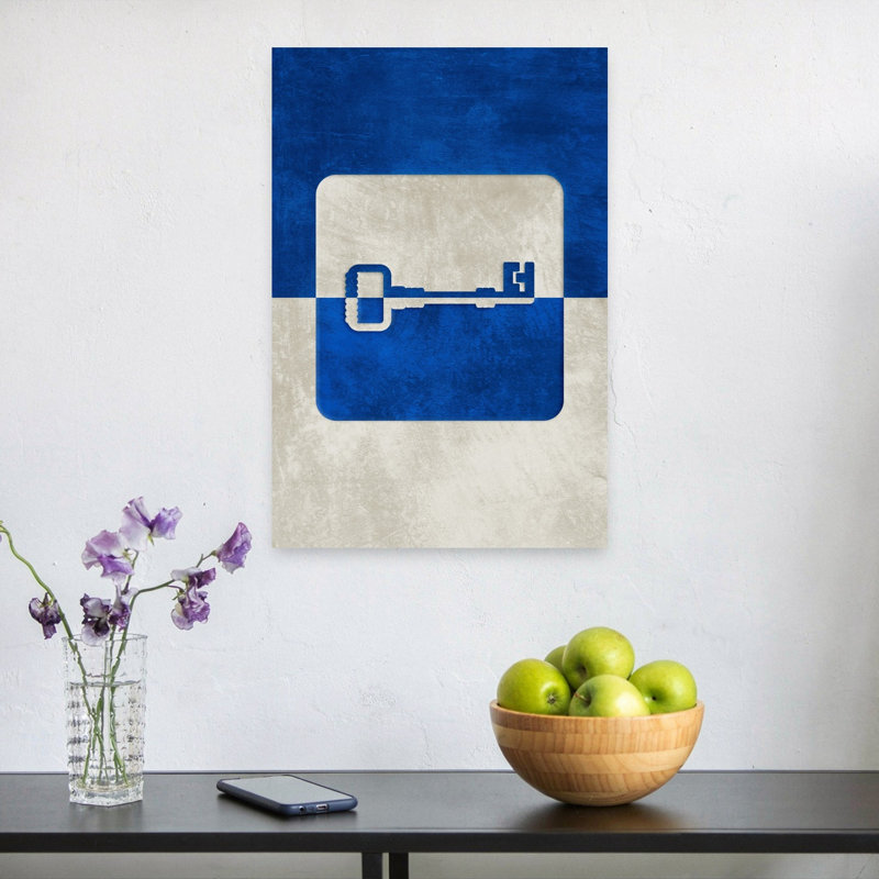 Reproduction d'art mural rétro abstrait abstrait géométrique, 24" H x 16" W
