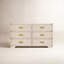 Paris 6 Drawer Dresser, Whitewash Ash