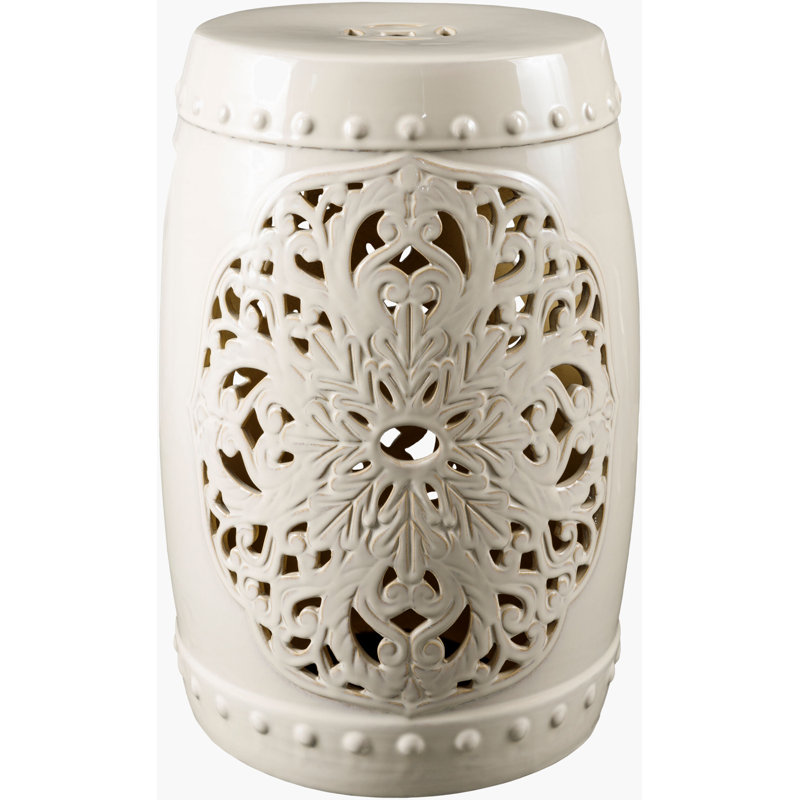 Tabouret d'appoint Nusrat, Blanc
