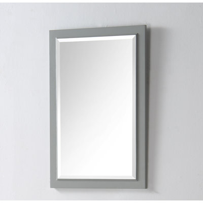 Carminda Solid Wood Rectangle Wall Mirror