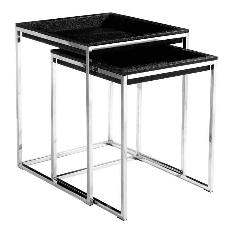 Pressley Tray Top Sled Nesting Tables