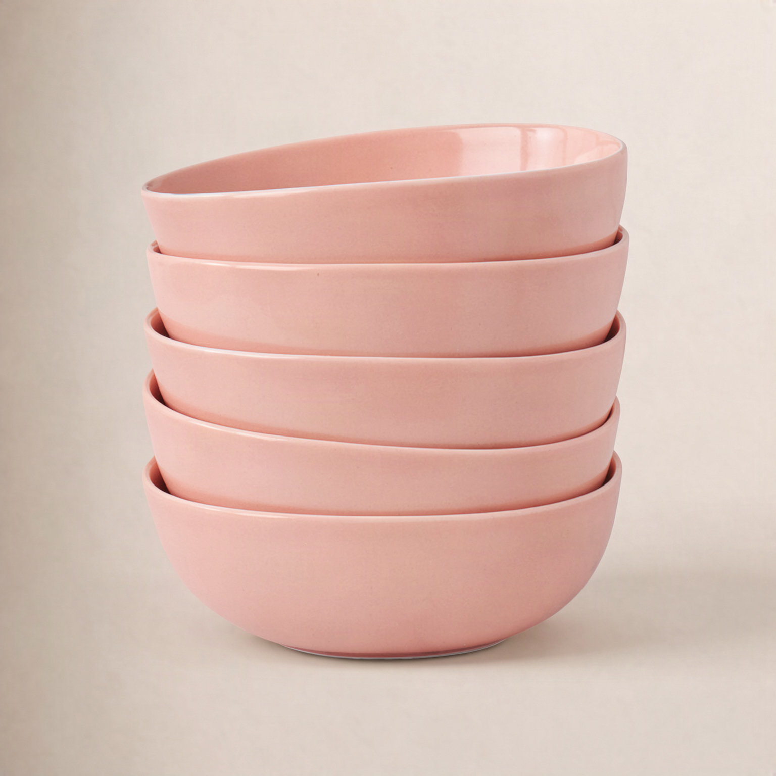 Delilah Porcelain Cereal Bowl, Peach
