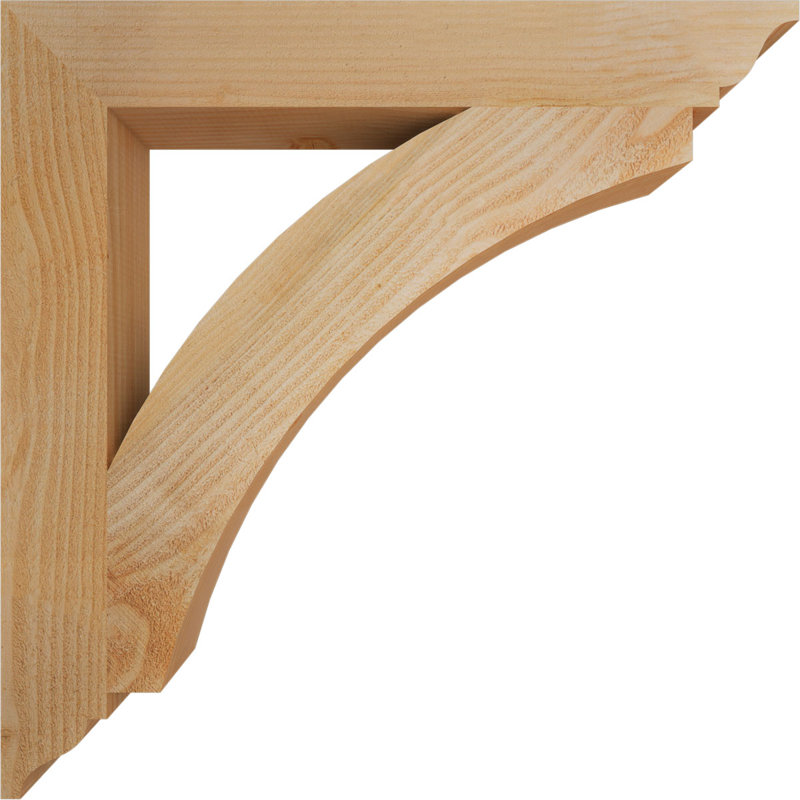 Thorton Traditional Bracket, Douglas Fir (Rough), 30"H x 4"W x 30"D