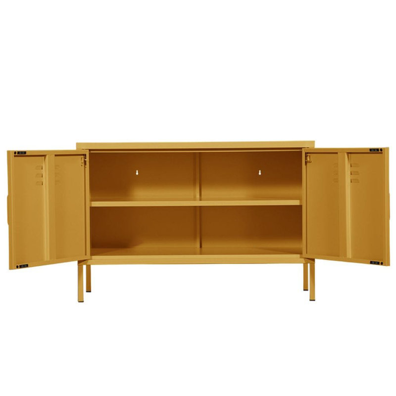 Norihiro TV Stand for TVs up to 88", Mustard