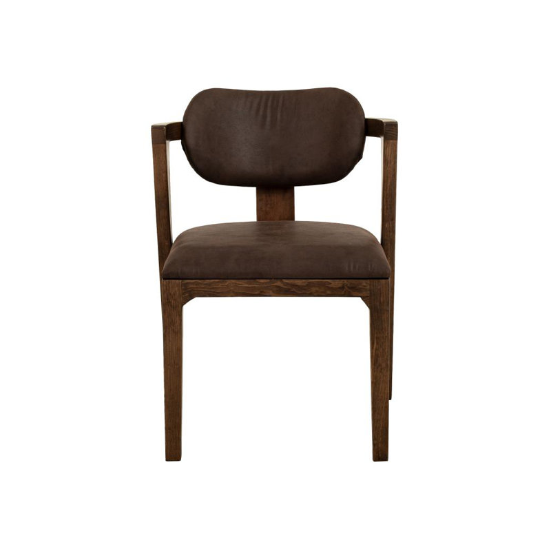 Chaise rembourrée, Brun