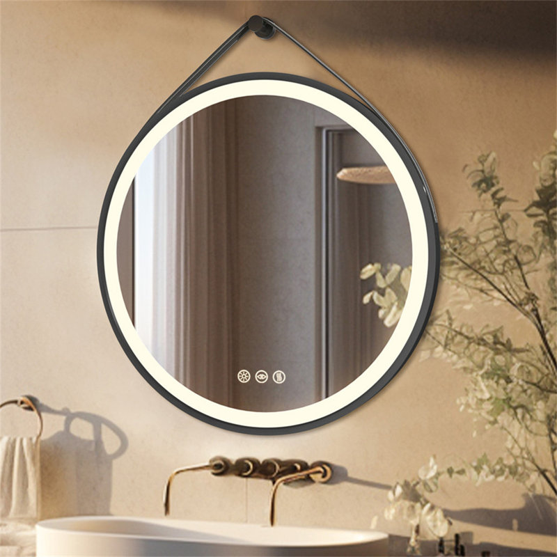 Darita Aluminium Round Mirror, 80cm x 80cm