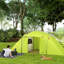 Tente de camping pour 4 à 6 personnes, tente tunnel imperméable avec 3 pièces