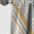 Gold And Black Abstract Angles III - Cubism Curtain - Blackout Abstract Curtain - 1 Panels-2007475913