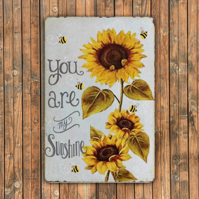 Vintage Aluminum Metal Sign 12"x8", Rustic Tin Wall Art, Weatherproof Decorative Plaque, Farmhouse Kitchen Bar Indoor Outdoor Wall Decor