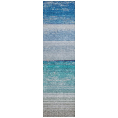 Avanora Blue Washable Indoor-Outdoor Rug - 