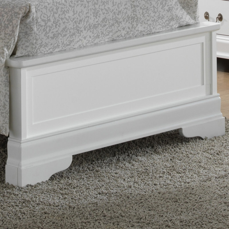 Lit en panneau de particules Classic Design pour un sommeil confortable en blanc élégant