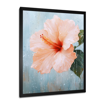 Hibiscus In The Rain II - Hibiscus Canvas Print