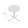 Neyland Cain Square X-Base Breakroom Table