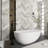 x Freestanding Soaking Plastic / Acrylic Bathtub