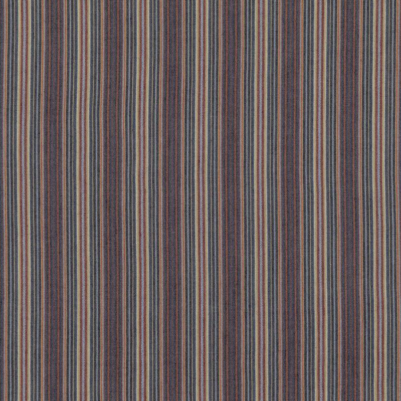 Mulberry II Falconer Cotton Blend Fabric, Indigo/Red