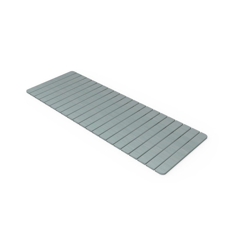 Diatomite Stone Bath Mat, Quick Drying Diatomaceous Earth, Turquoise Green, Extra Large 58" L x 21" W