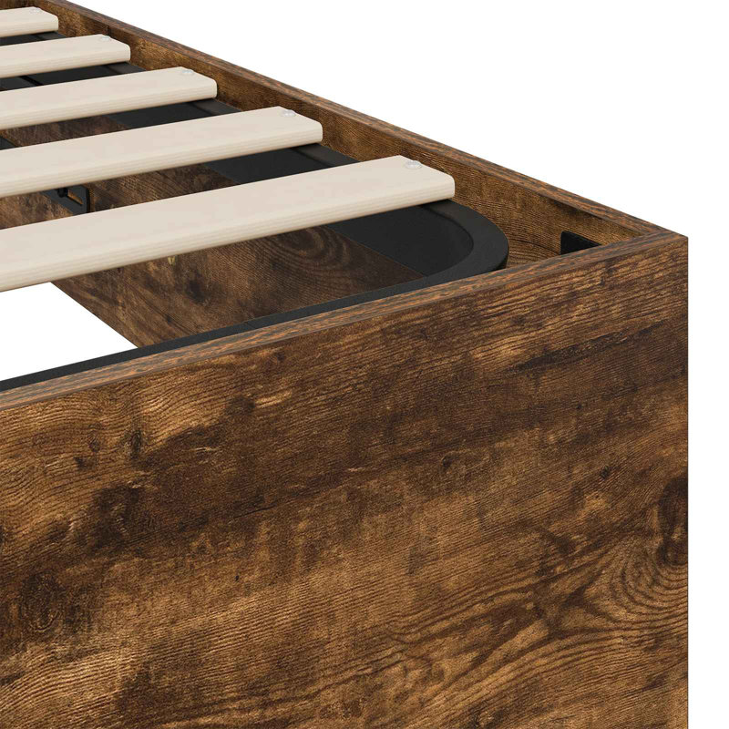 Bed, Smoked Oak