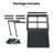 Powder-coated Metal Frame Standing Seam Fixed Window Awning All Weather Protection Door Canopy for Entrance, Windows, Porches, Balconies-126954200-126954196