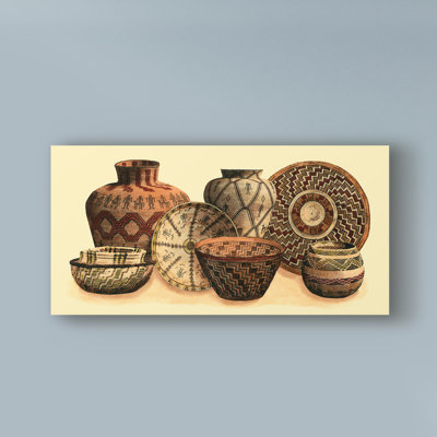 "paniers tissés à la main vi" , impression sur toile tendue