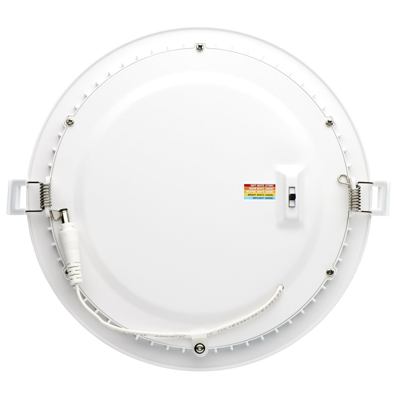 8.86" Ultra Slim Selectable CCT Remodel LED Canless Recessed Lighting Kit