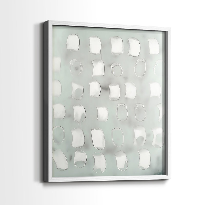 "ABSTRACT Series DCCLxxvii" par J Paul, Blanc / Blanc, H 15 po x l 12 po
