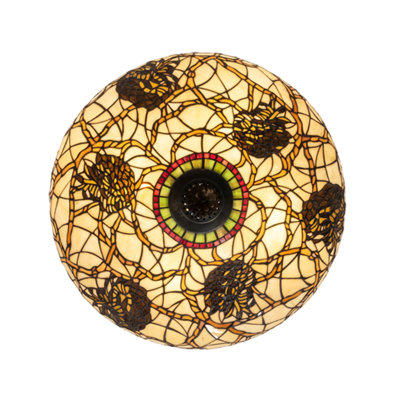 Luminaire suspendu en cuivre antique à 4 lumières Jadeah