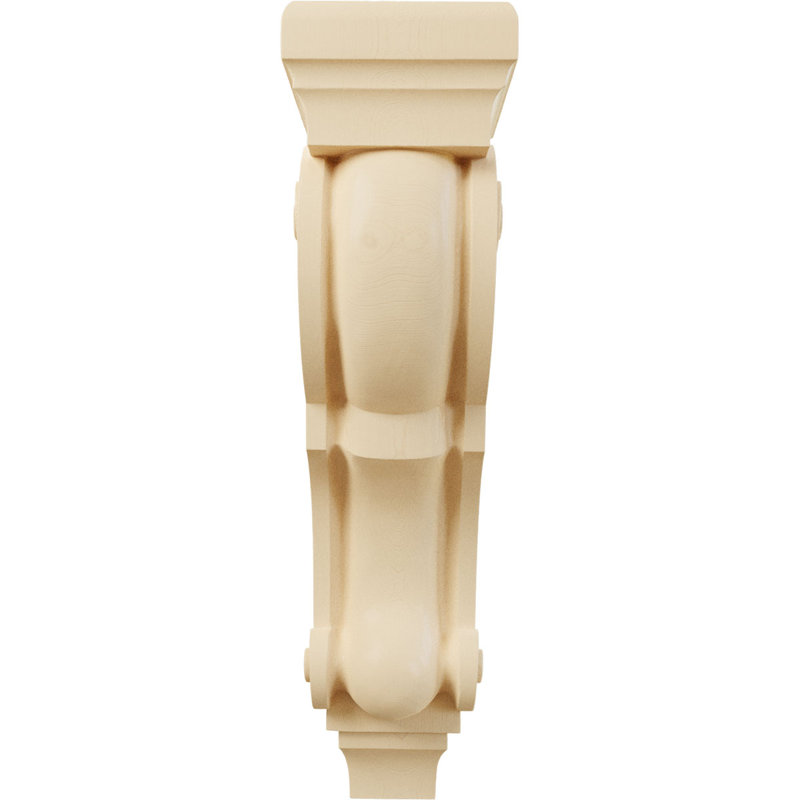 Corbeaux de bois prêts à être peints ou teints - H 10 po x l 5 po, Brun clair