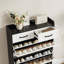 Range-chaussures avec 3 portes et 2 tiroirs, grand espace de rangement