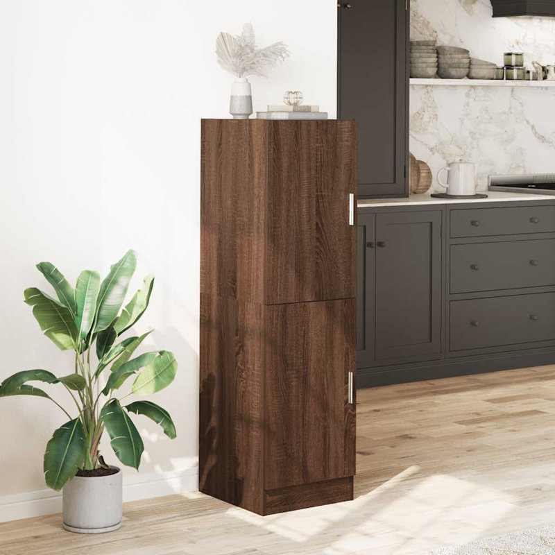 Kitchen Cabinet 38X41.5X131.5 Cm Engineered Wood, Brown Oak