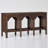 60" Farmhouse Console Table, Entryway Table with Open Shelf and Arched Design for Hallway & Living Room-1972127354