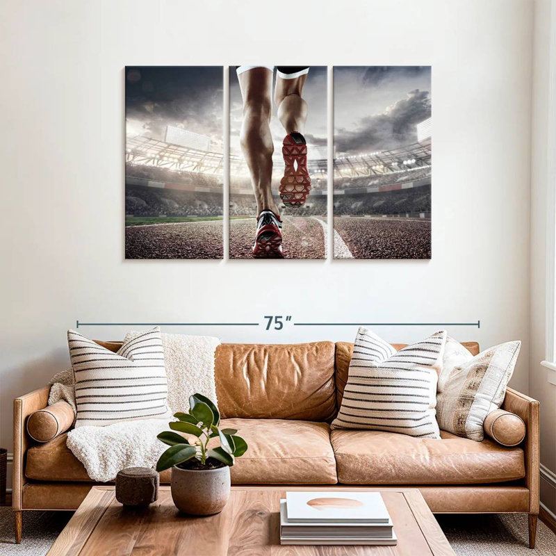Sireci Running Athlete, 36" H x 57" W