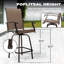 Tabourets de bar pivotants 2 pièces Caldean