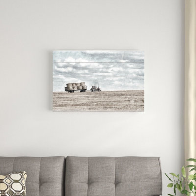 Farmhouse Tractor - Reproduction d'art sur toile tendue