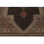Tapis traditionnel bleu minuit en laine noué à la main 8 pi 9 po x 11 pi 2 po 400 KPSI
