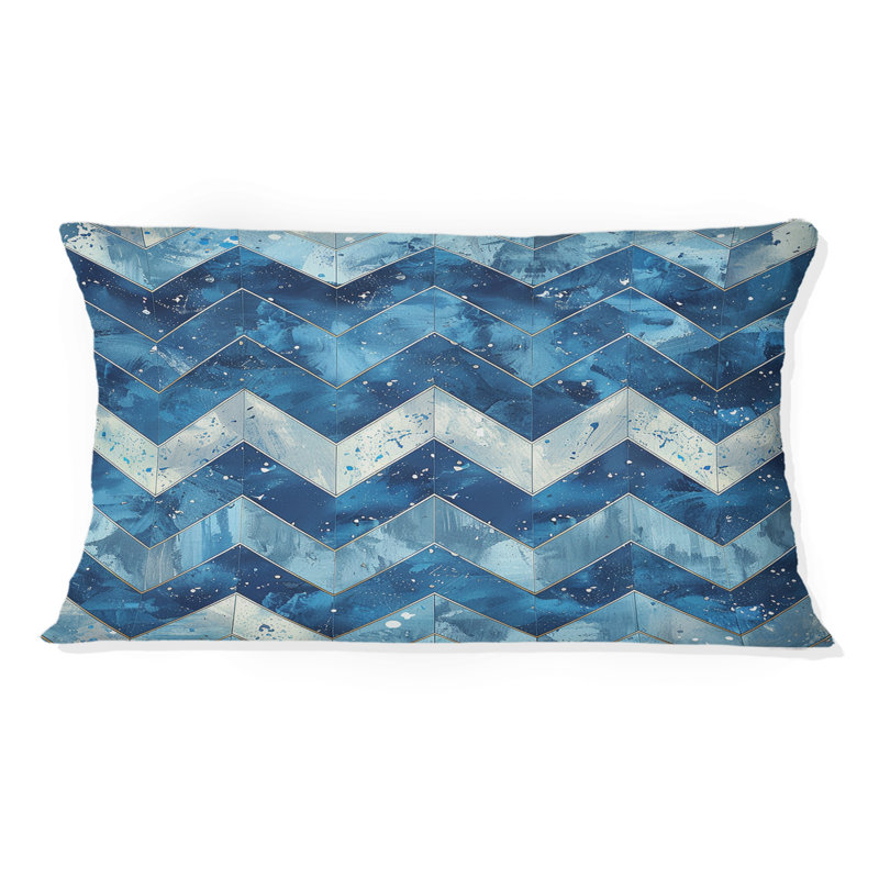 Chevron Charm IV - Coussin lombaire à chevrons