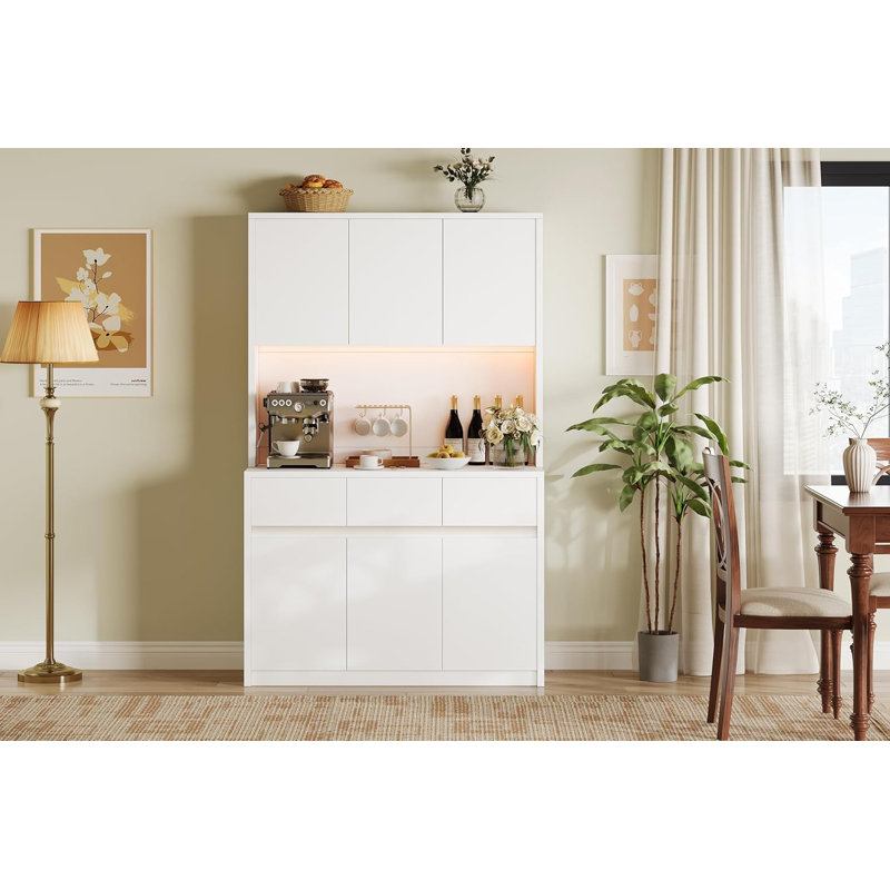 70.1cm Kitchen Pantry, White