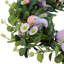 Silk and Rattan 45 cm Artificial Wreath