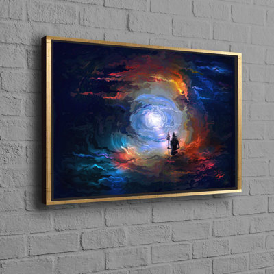 Personalized Modern Lord Canvas Gift As Abstract Wall Hangings For Halloween Decor And Gift In Hinduism Print