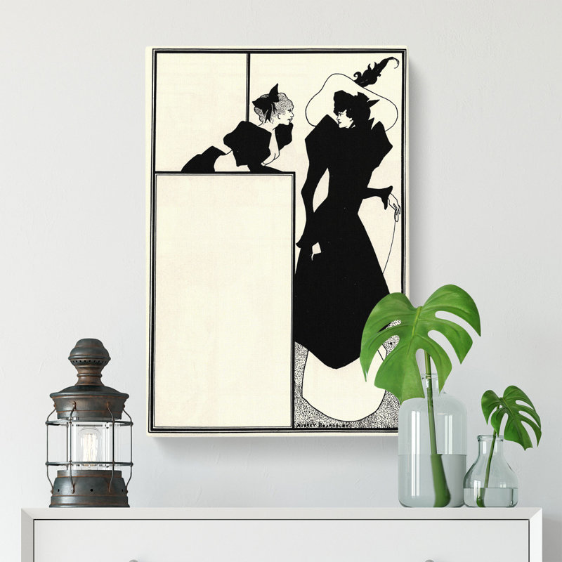 The Spinsters Crip by Aubrey Beardsley - Wrapped Canvas Graphic Art, 50cm H x 35cm W x 3cm D