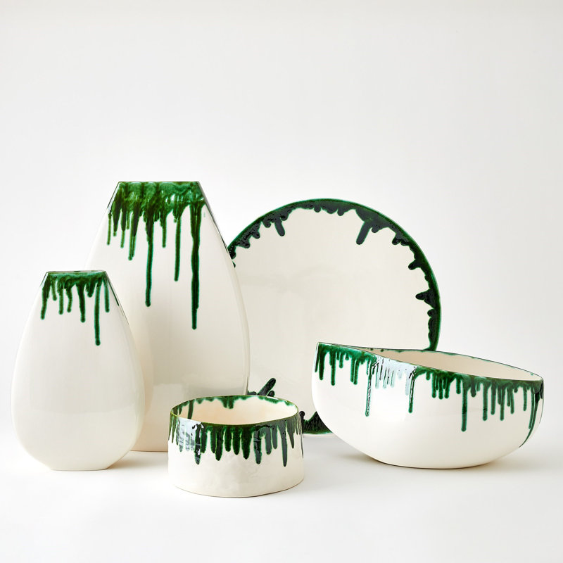 Giant Teardrop Handmade Ceramic Table Vase, 24.5" H x 16" W x 5" D