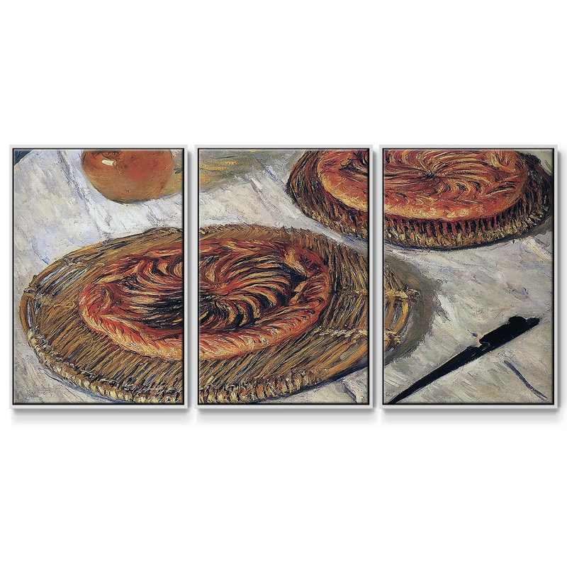 Les Galettes, 1882, 3 pièces, H 36 po x l 75 po x P 2 po, Blanc